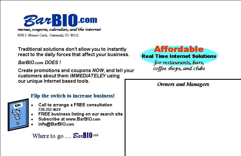 Create promotions and coupons now and tell your customers about them imediately.