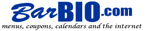 BarBIO.com menus, coupons, calendars and the Internet
